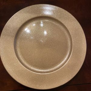 SOLD Gold Plate Chargers